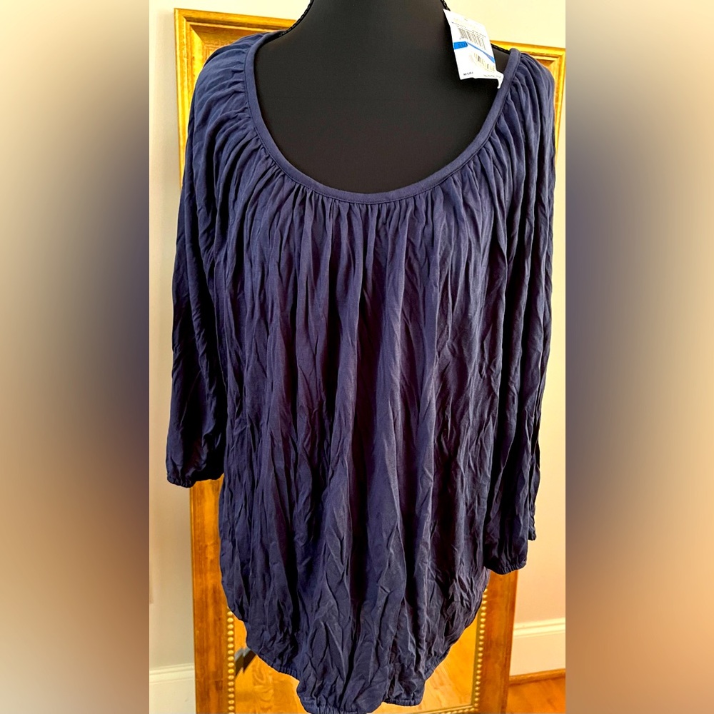 Michael Kors Blue Blouse Elegant Design